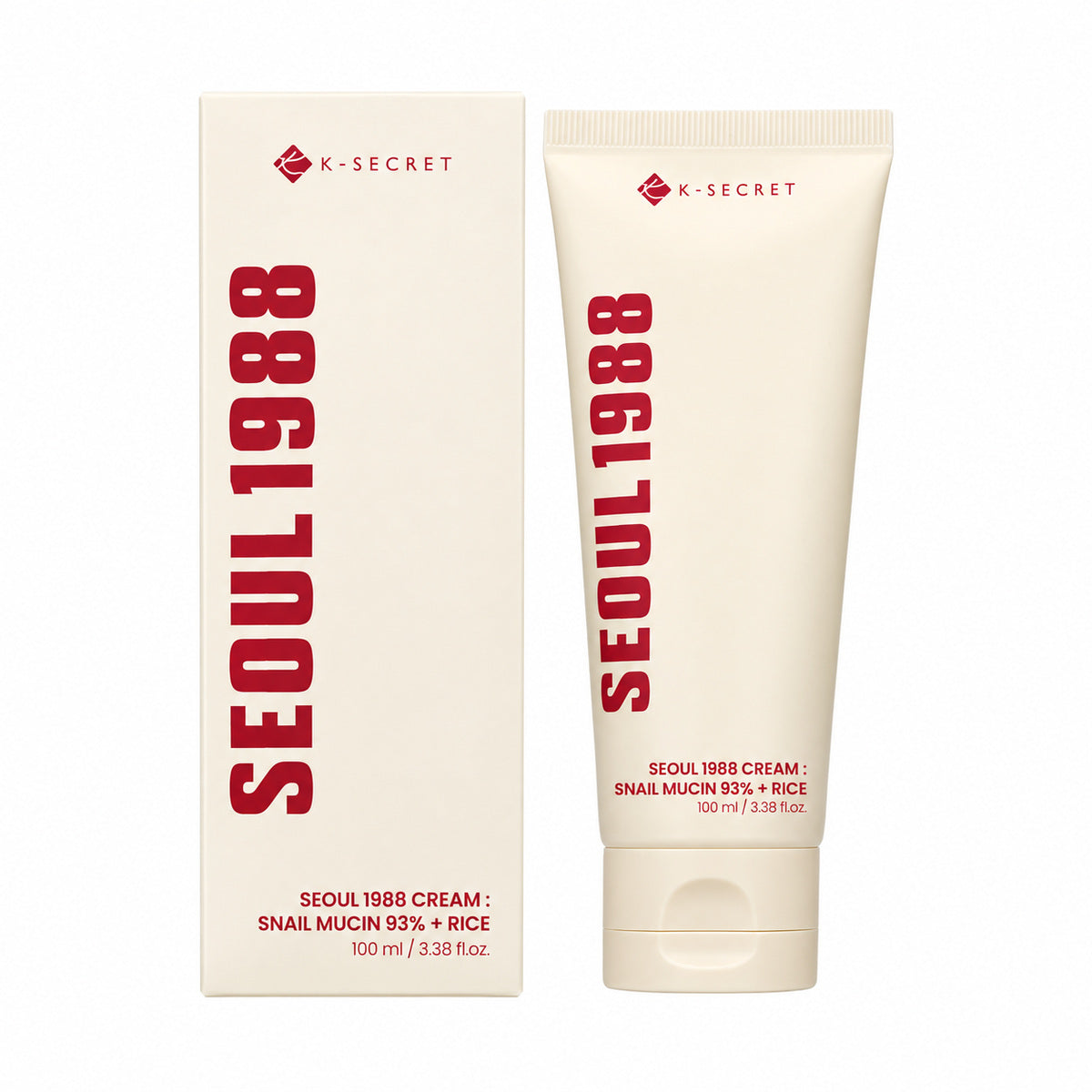 K-SECRET SEOUL 1988 Cream Snail Mucin 93% + Rice – 100 g